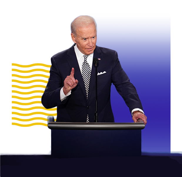 Image of Joe Biden at a lectern